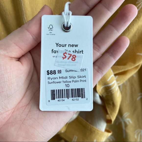 Marine Layer Ryan Slip Midi Skirt - Picture 5 of 5